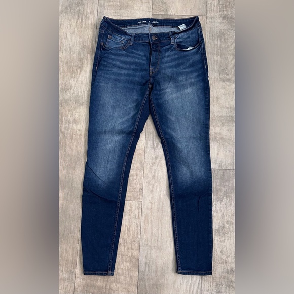 Old Navy Womens Mid-Rise Rockstar Super Skinny Jeans Size 14 Long - Like New - Picture 3 of 11